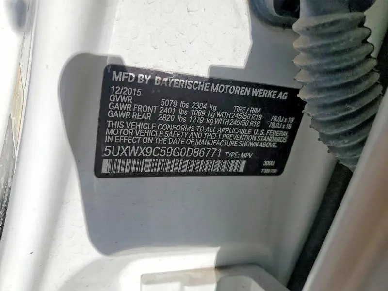 2016 BMW X3 XDRIVE28I  