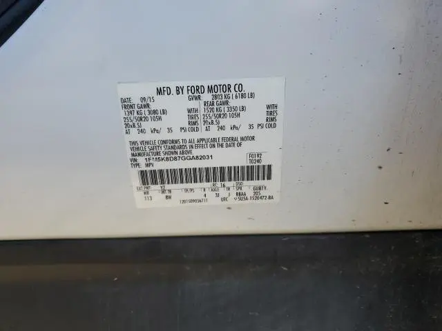 2016 FORD EXPLORER XLT  