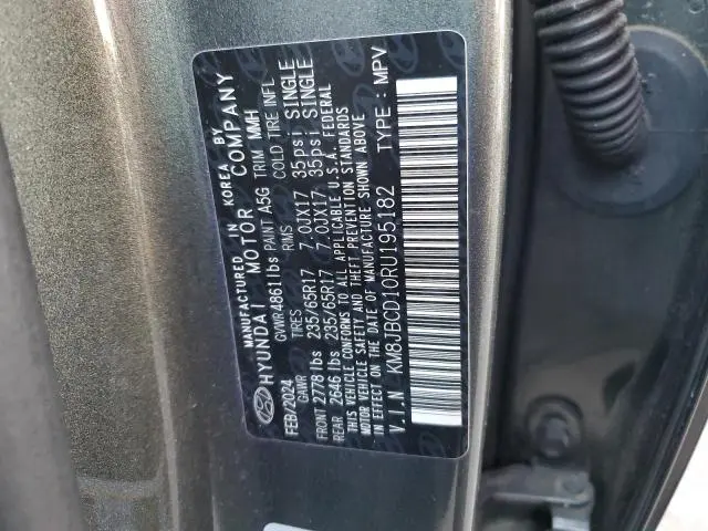 2024 HYUNDAI TUCSON BLUE  