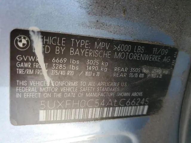 2010 BMW X6 HYBRID  