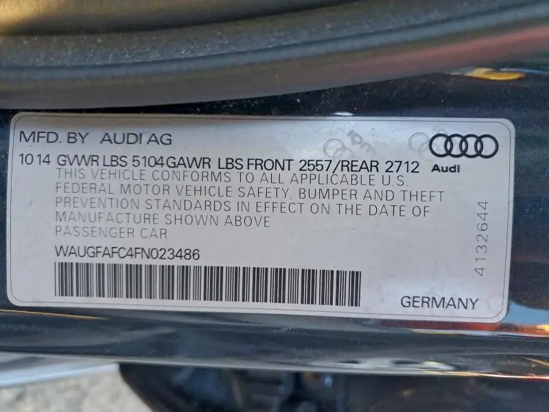 2015 AUDI A6 PREMIUM PLUS  