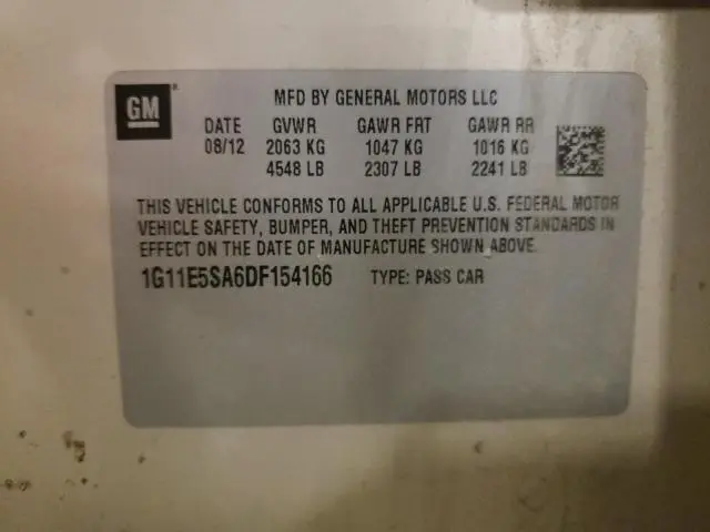 2013 CHEVROLET MALIBU 2LT  