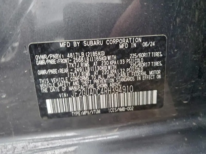 2024 SUBARU CROSSTREK PREMIUM  