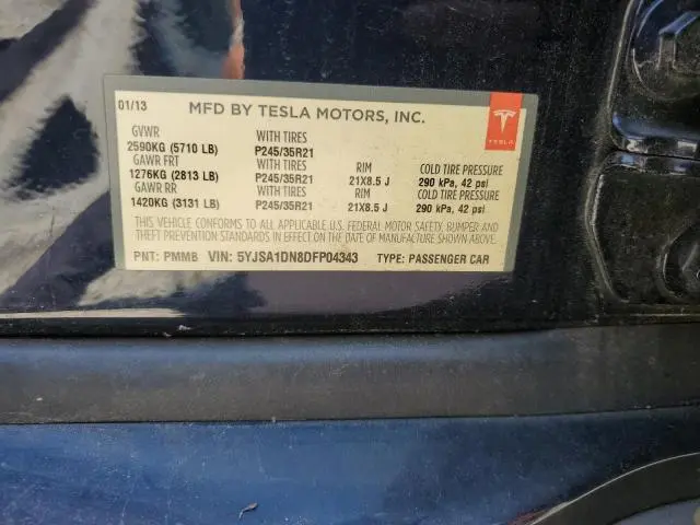 2013 TESLA MODEL S   