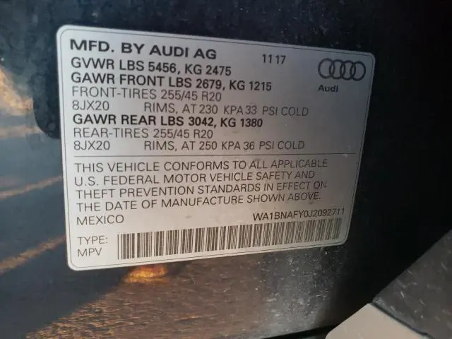 2018 AUDI Q5 PREMIUM PLUS  