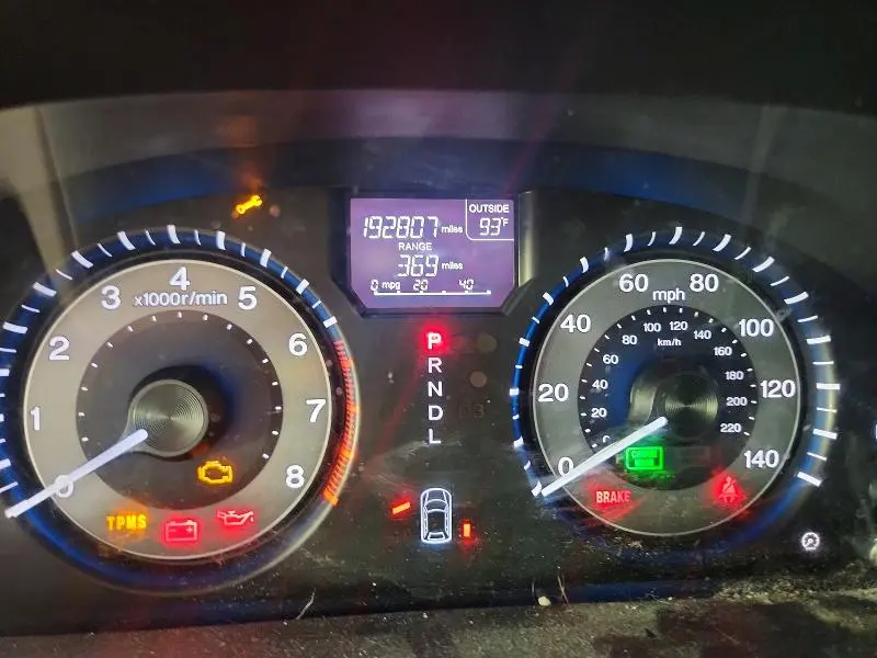 2012 HONDA ODYSSEY EXL  