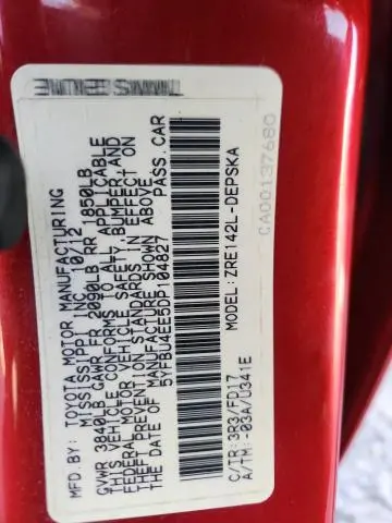 2013 TOYOTA COROLLA BASE  