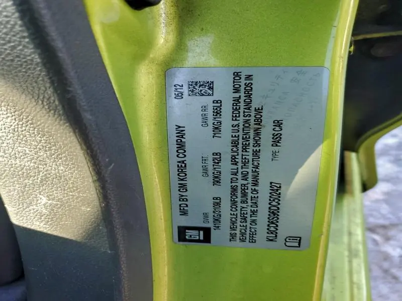 2013 CHEVROLET SPARK 1LT  