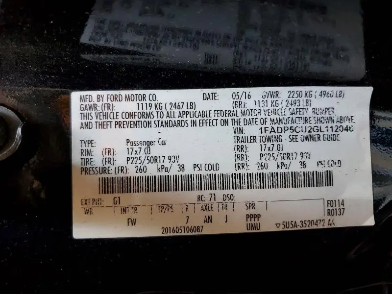 2016 FORD C-MAX PREMIUM SEL  