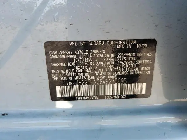 2021 SUBARU CROSSTREK LIMITED  