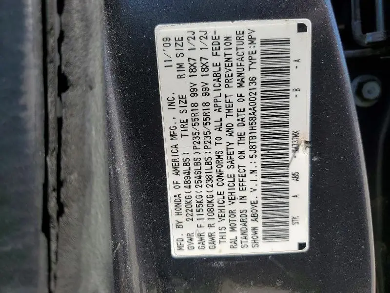 2010 ACURA RDX TECHNOLOGY  