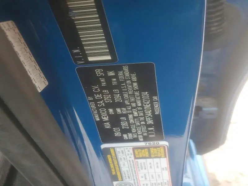 2022 KIA FORTE GT LINE  