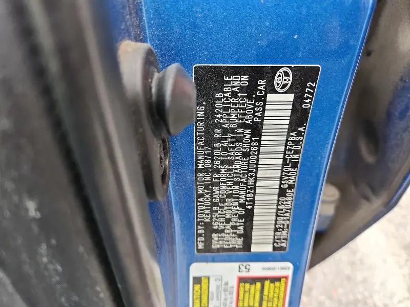 2018 TOYOTA CAMRY XSE V6  