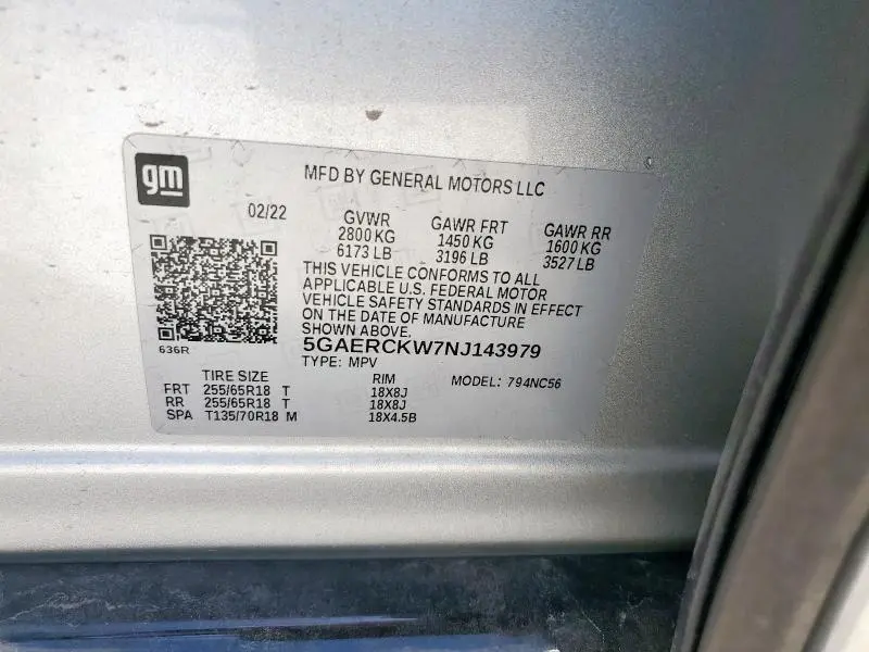 2022 BUICK ENCLAVE PREMIUM  