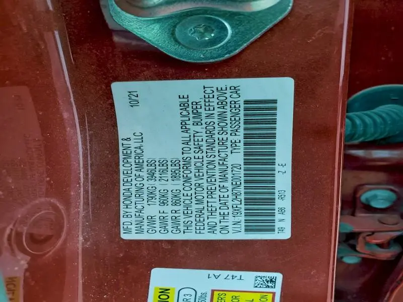 2022 HONDA CIVIC SPORT  