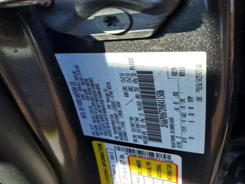 2017 FORD FUSION SE  