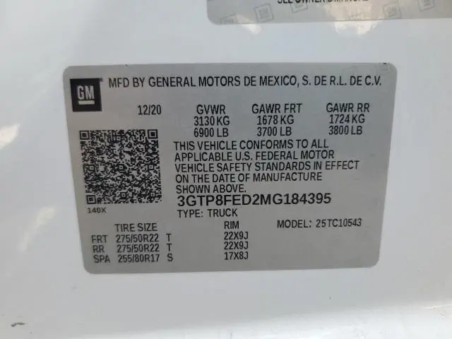 2021 GMC SIERRA C1500 DENALI  