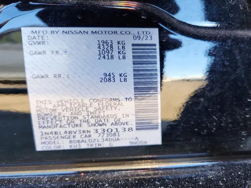 2024 NISSAN ALTIMA S  