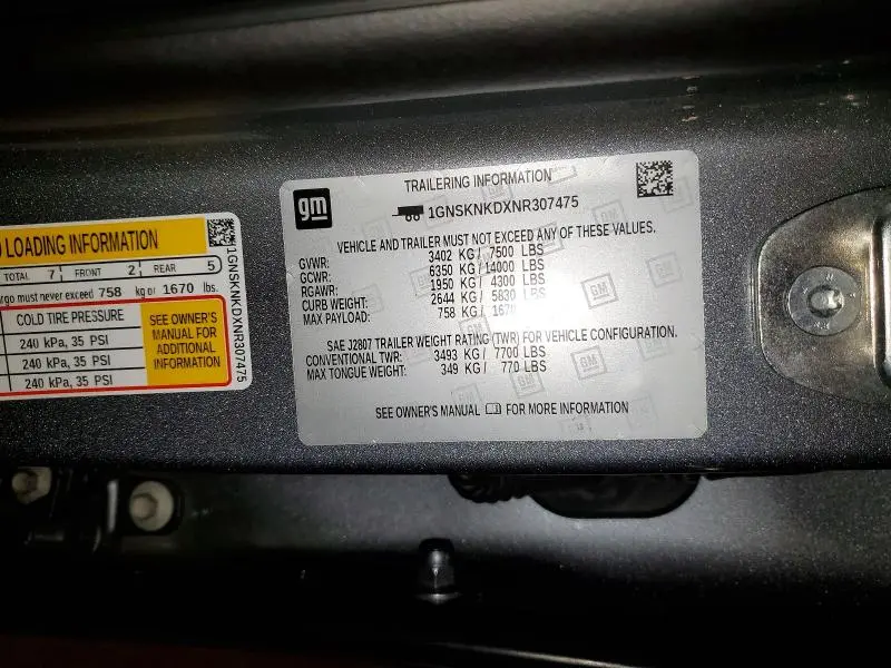 2022 CHEVROLET TAHOE K1500 LT  