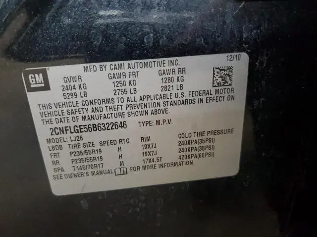 2011 CHEVROLET EQUINOX LTZ  