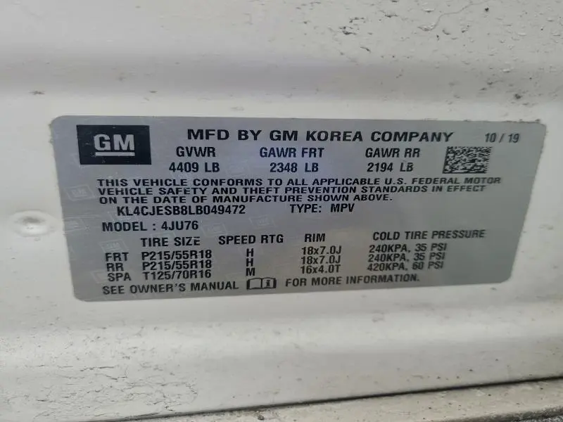 2020 BUICK ENCORE PREFERRED  