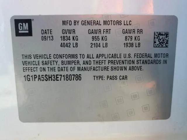 2014 CHEVROLET CRUZE LS  