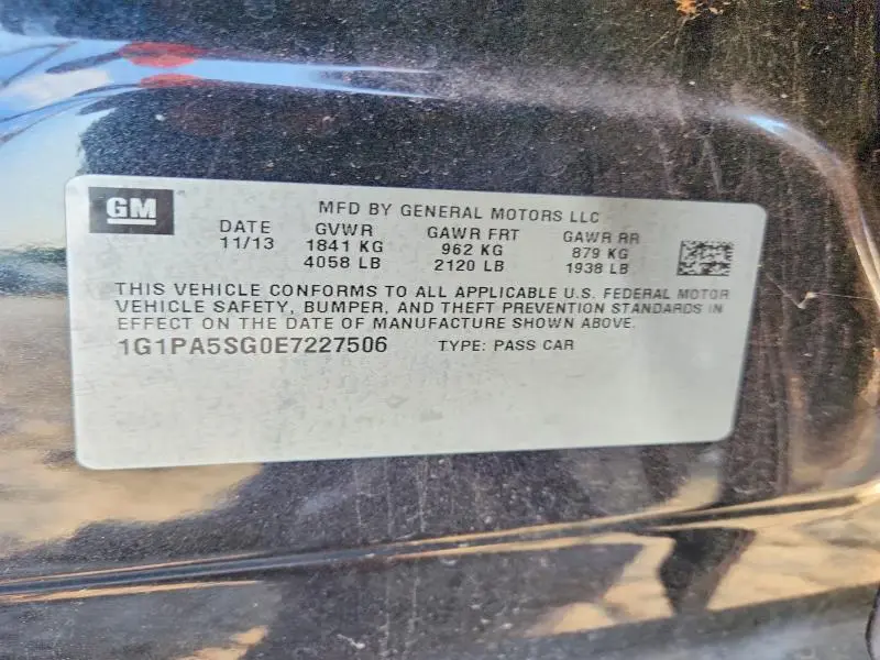 2014 CHEVROLET CRUZE LS  