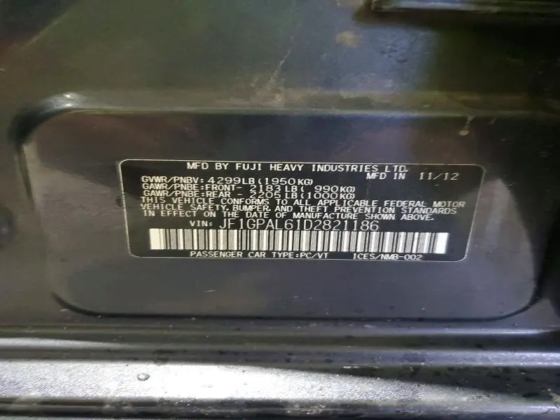 2013 SUBARU IMPREZA SPORT PREMIUM  