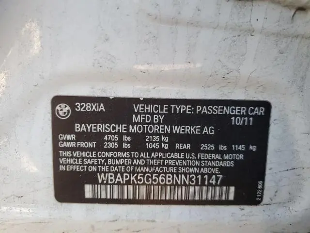 2011 BMW 328 XI SULEV  