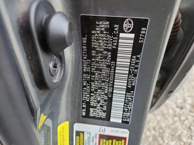 2013 TOYOTA CAMRY HYBRID  