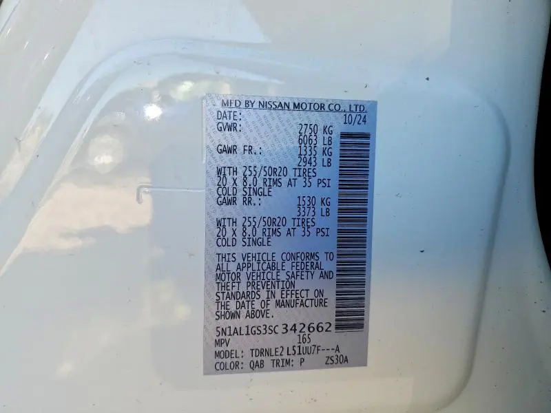 2025 INFINITI QX60 SENSORY  