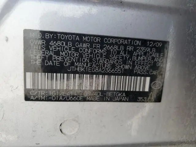 2010 LEXUS ES 350  