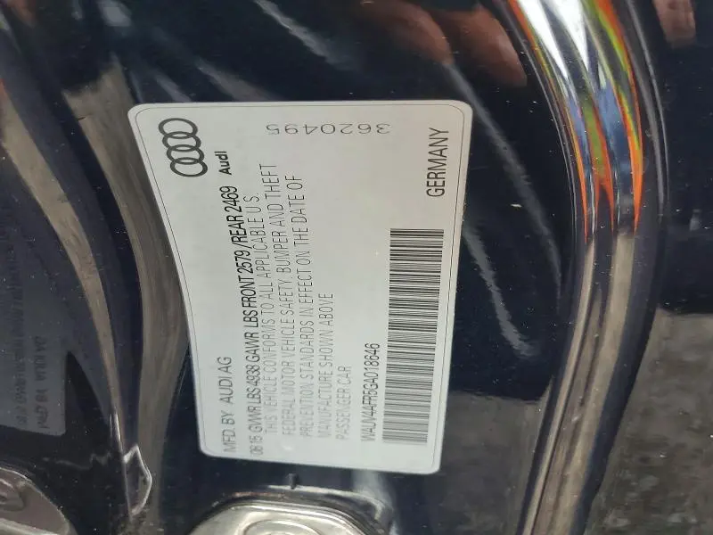 2016 AUDI S5 PRESTIGE  