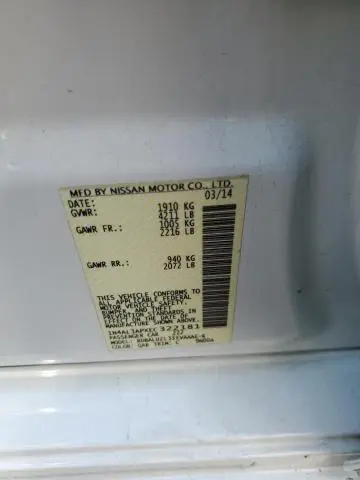 2014 NISSAN ALTIMA 2.5