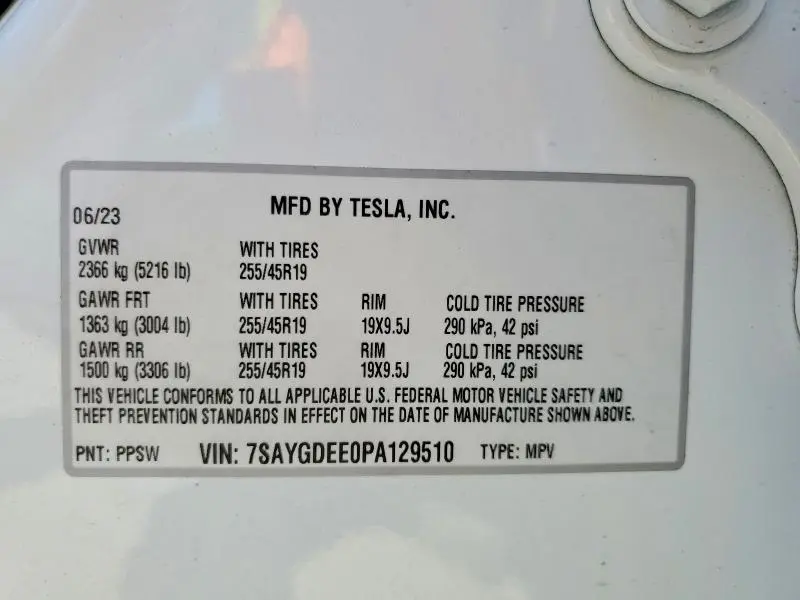 2023 TESLA MODEL Y   