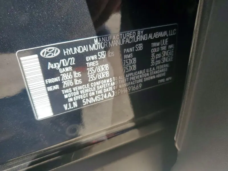 2023 HYUNDAI SANTA FE SEL  