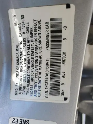 2011 HONDA CIVIC EX  