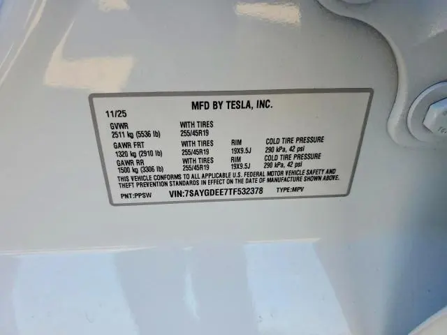 2026 TESLA MODEL Y   