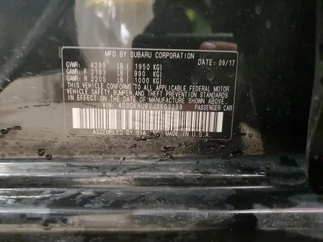 2018 SUBARU IMPREZA LIMITED  