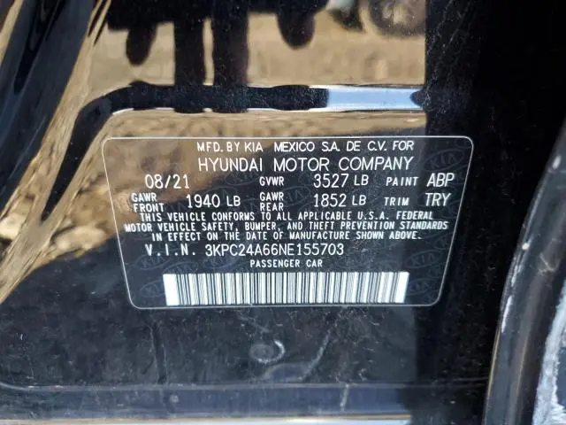 2022 HYUNDAI ACCENT SE  