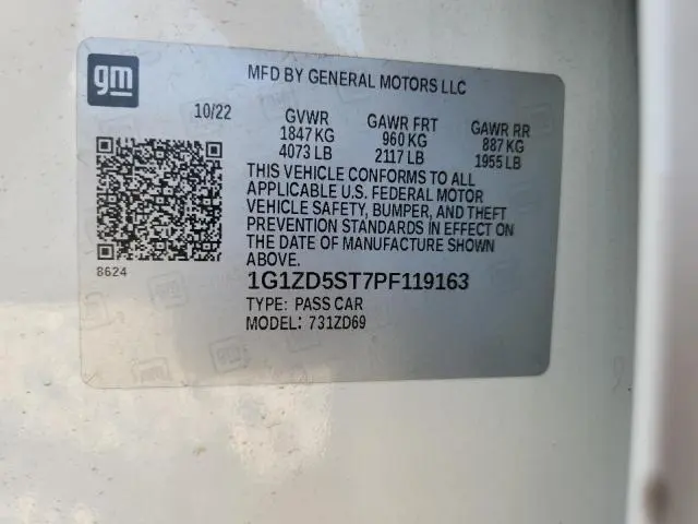 2023 CHEVROLET MALIBU LT  