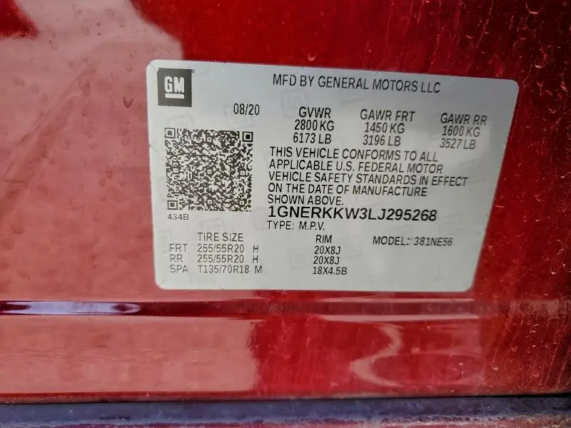 2020 CHEVROLET TRAVERSE PREMIER  