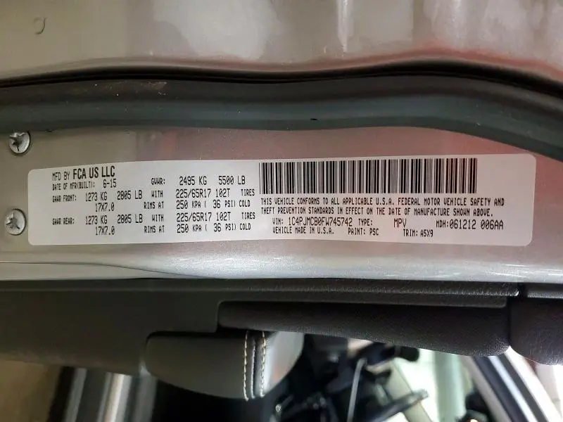 2015 JEEP CHEROKEE LATITUDE  