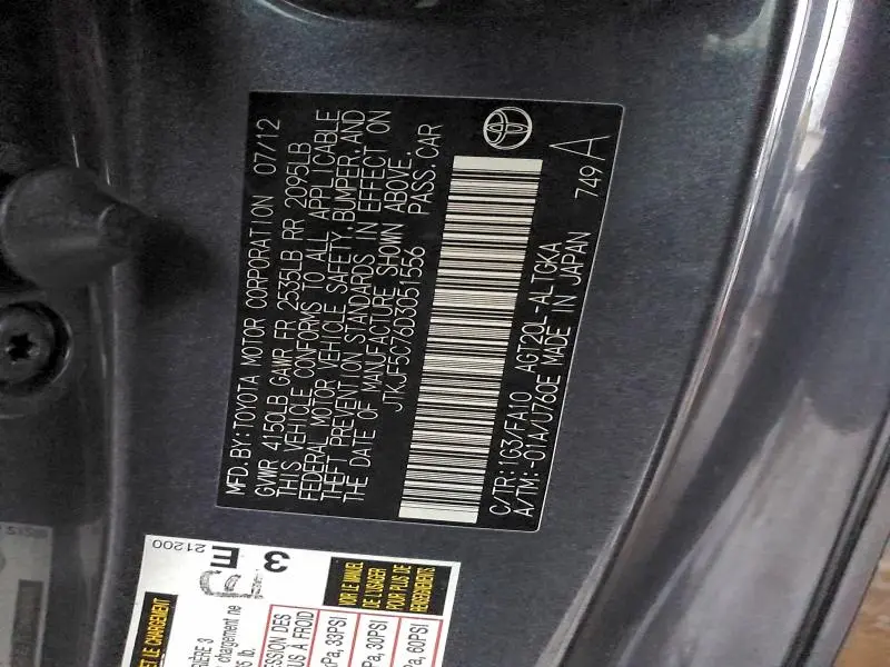 2013 TOYOTA SCION TC   