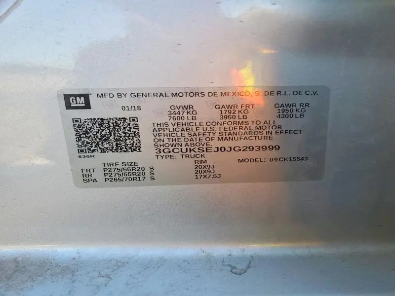 2018 CHEVROLET SILVERADO K1500 LTZ  