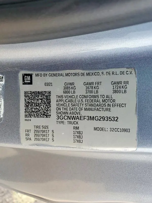 2021 CHEVROLET SILVERADO C1500  