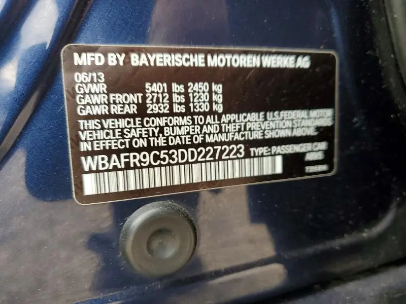 2013 BMW 550 I  