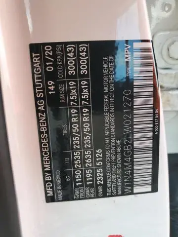 2020 MERCEDES-BENZ GLB 250  