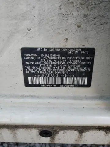 2018 SUBARU CROSSTREK