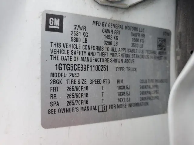 2015 GMC CANYON SLT  
